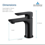 Blossom F01-120 Single Handle Bathroom Faucet - 4-Piece Value Bundle - Quality Home Distribution