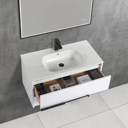 Blossom Brest 047 Modern Floating Vanity with Durable SMC Sink - Quality Home Distribution