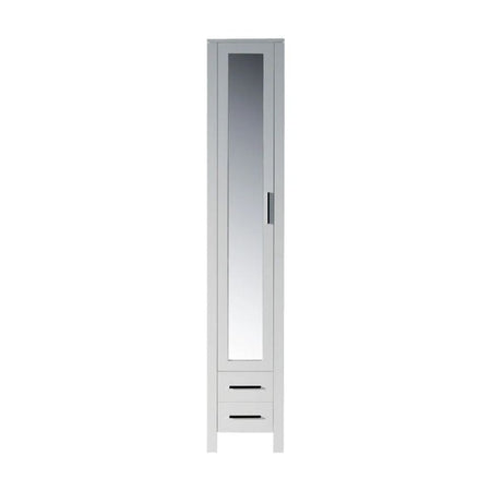 Blossom Sydney 15-Inch Modern Freestanding Linen Cabinet with Full-Length Mirror - Quality Home Distribution