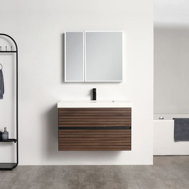 Blossom Annecy 040 Wall-Hung Modern Bathroom Vanity with Soft-Close Drawers - QHD