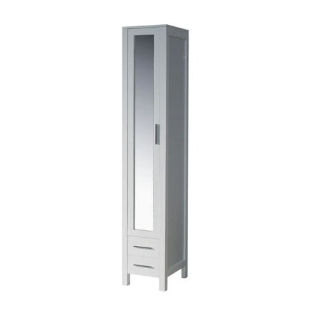 Blossom Sydney 15-Inch Modern Freestanding Linen Cabinet with Full-Length Mirror - Quality Home Distribution