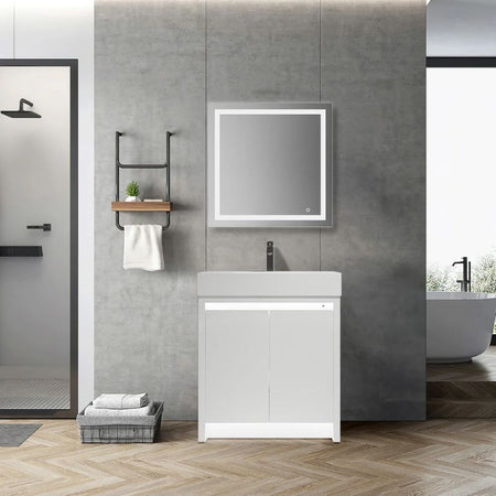 Blossom Capri 038 Transitional Freestanding Vanity with Dual LED Illumination - Quality Home Distribution