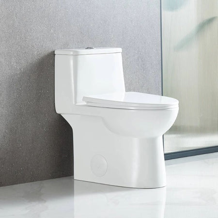 Blossom T9-03 Modern One-Piece Dual Flush Toilet with Tornado Flush & Nano-Glaze - Quality Home Distribution
