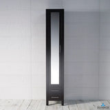 Blossom Sydney 15-Inch Modern Freestanding Linen Cabinet with Full-Length Mirror - Quality Home Distribution