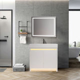Blossom Capri 038 Transitional Freestanding Vanity with Dual LED Illumination - Quality Home Distribution