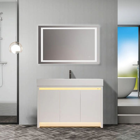 Blossom Capri 038 Transitional Freestanding Vanity with Dual LED Illumination - Quality Home Distribution