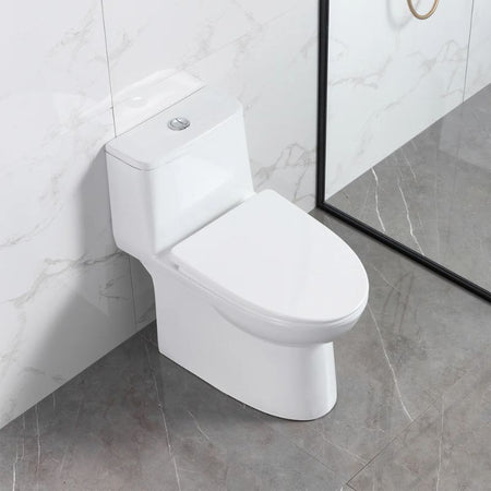 Blossom T9-03 Modern One-Piece Dual Flush Toilet with Tornado Flush & Nano-Glaze - Quality Home Distribution
