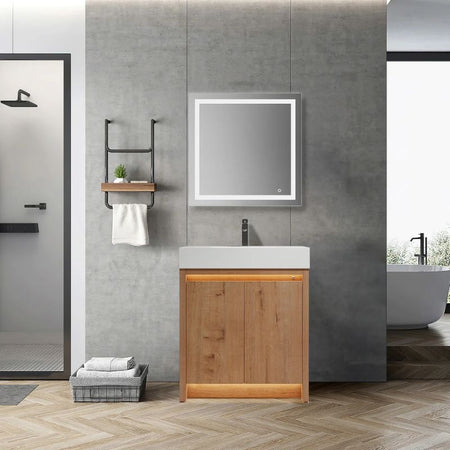 Blossom Capri 038 Transitional Freestanding Vanity with Dual LED Illumination - Quality Home Distribution