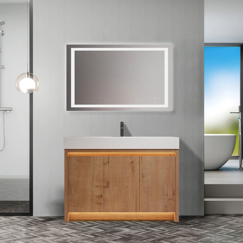 Blossom Capri 038 Transitional Freestanding Vanity with Dual LED Illumination - Quality Home Distribution