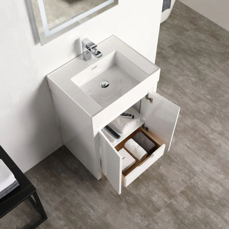 Blossom Capri 038 Transitional Freestanding Vanity with Dual LED Illumination - Quality Home Distribution