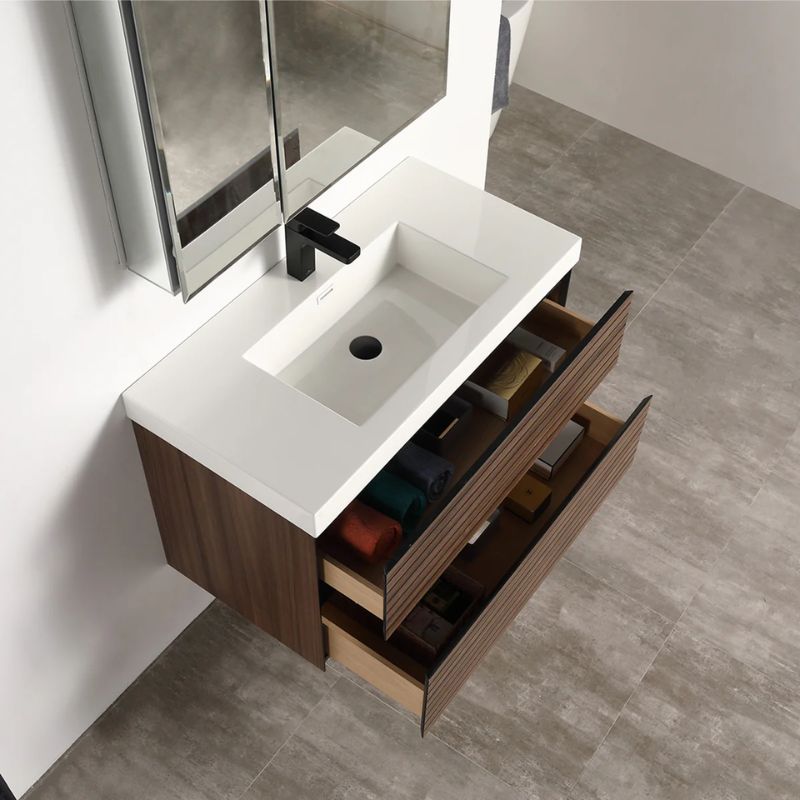 Blossom Annecy 040 Wall-Hung Modern Bathroom Vanity with Soft-Close Drawers - QHD