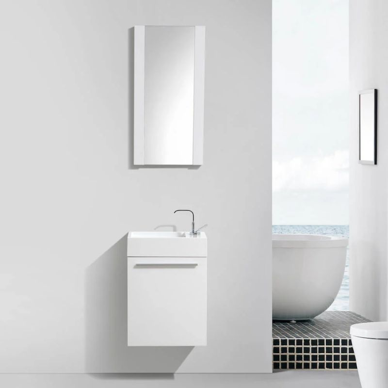 Blossom Colmar 004 Modern 18" Wall-Hung Bathroom Vanity Set - Quality Home Distribution