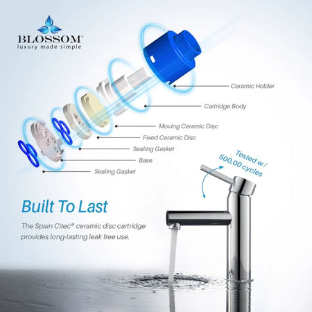 Blossom F01-116 Single Handle Bathroom Vanity Faucet - Quality Home Distribution