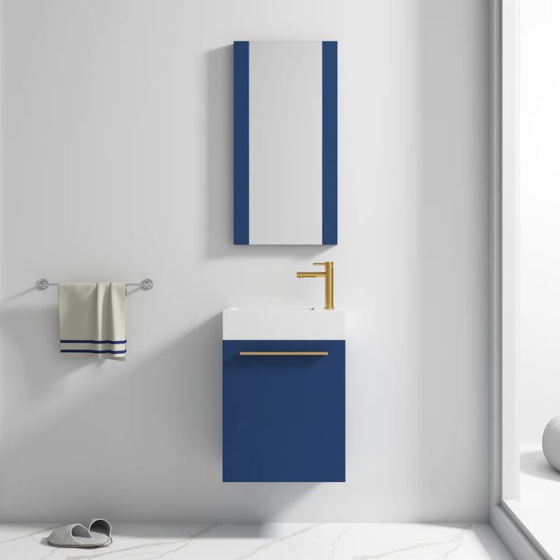 Blossom Colmar 004 Modern 18" Wall-Hung Bathroom Vanity Set - Quality Home Distribution
