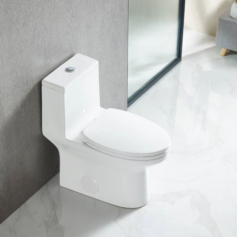Blossom T9-04 Modern One-Piece Dual Flush Toilet with Tornado Flush & Skirted Design - Quality Home Distribution
