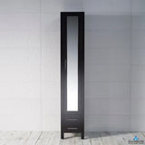 Blossom Sydney 15-Inch Modern Freestanding Linen Cabinet with Full-Length Mirror - Quality Home Distribution