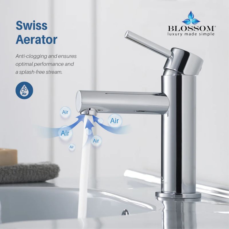 Blossom F01-116 Single Handle Bathroom Vanity Faucet - Quality Home Distribution