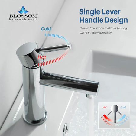 Blossom F01-116 Single Handle Bathroom Vanity Faucet - Quality Home Distribution