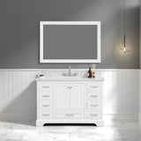 Blossom Copenhagen 027 Solid Wood Freestanding Vanity with Carrara Marble Top - Quality Home Distribution