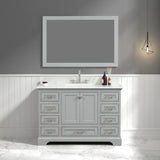 Blossom Copenhagen 027 Solid Wood Freestanding Vanity with Carrara Marble Top - Quality Home Distribution