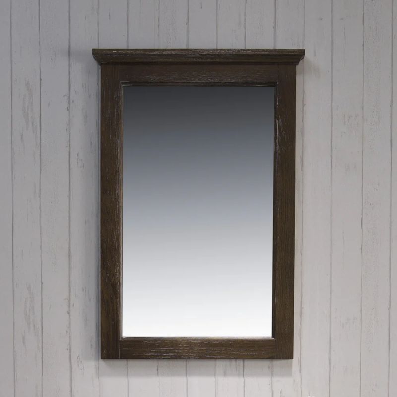Blossom Bordeaux Wood Framed Wall Mirror – Transitional Bathroom Accent - Quality Home Distribution