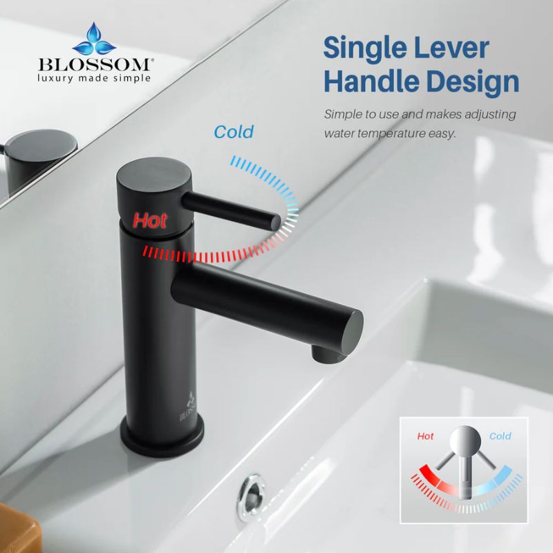 Blossom F01-116 Single Handle Bathroom Vanity Faucet - Quality Home Distribution