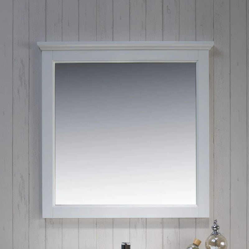 Blossom Bordeaux Wood Framed Wall Mirror – Transitional Bathroom Accent - Quality Home Distribution