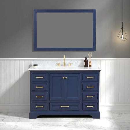 Blossom Copenhagen 027 Solid Wood Freestanding Vanity with Carrara Marble Top - Quality Home Distribution