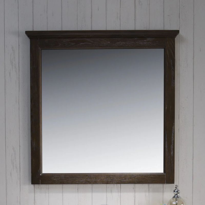 Blossom Bordeaux Wood Framed Wall Mirror – Transitional Bathroom Accent - Quality Home Distribution
