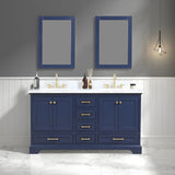 Blossom Copenhagen 027 Solid Wood Freestanding Vanity with Carrara Marble Top - Quality Home Distribution