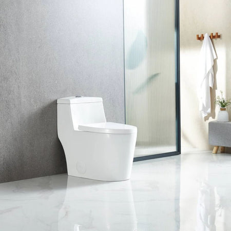 Blossom T9-05 Modern One-Piece Dual Cyclone Flush Toilet with Nano-Glaze - Quality Home Distribution