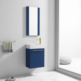 Blossom Colmar 18" Wood Framed Wall Mirror – Minimalist Bathroom Vanity Mirror - Quality Home Distribution