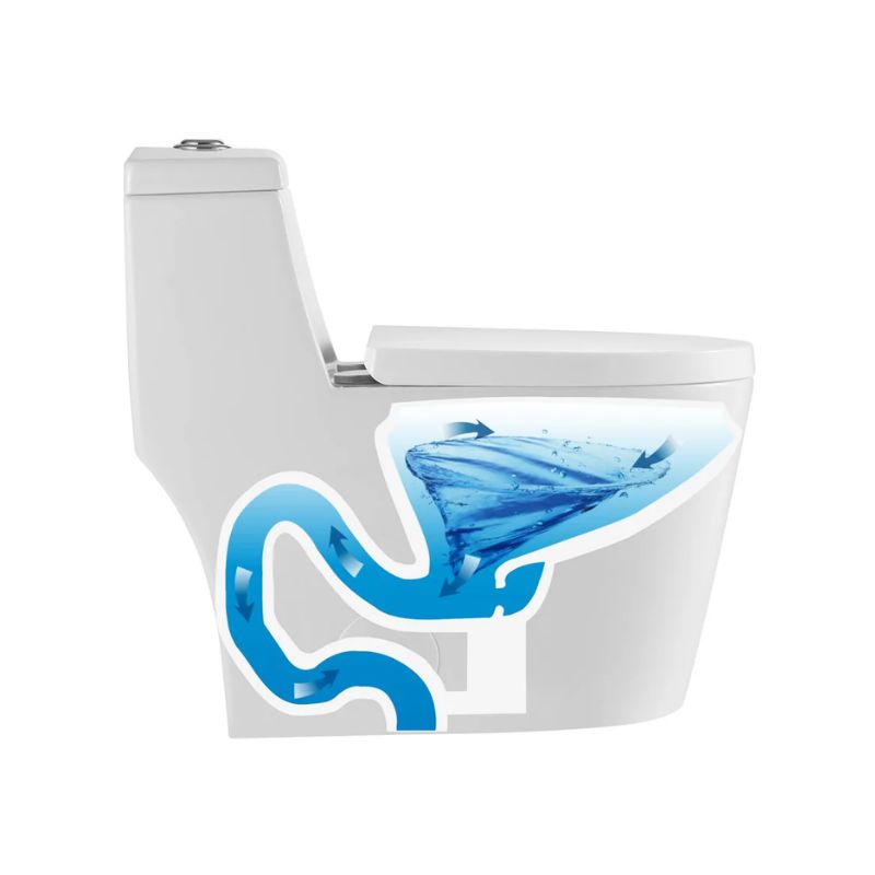 Blossom T9-05 Modern One-Piece Dual Cyclone Flush Toilet with Nano-Glaze - Quality Home Distribution