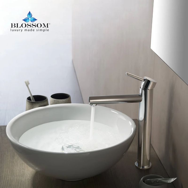 Blossom F01-117 Tall Single Handle Bathroom Vessel Faucet - Quality Home Distribution