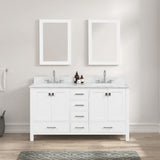 Blossom Geneva 026 Freestanding Solid Wood Vanity with Carrara Marble Top - Quality Home Distribution