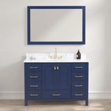 Blossom Geneva 026 Freestanding Solid Wood Vanity with Carrara Marble Top - Quality Home Distribution