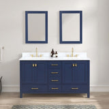 Blossom Geneva 026 Freestanding Solid Wood Vanity with Carrara Marble Top - Quality Home Distribution