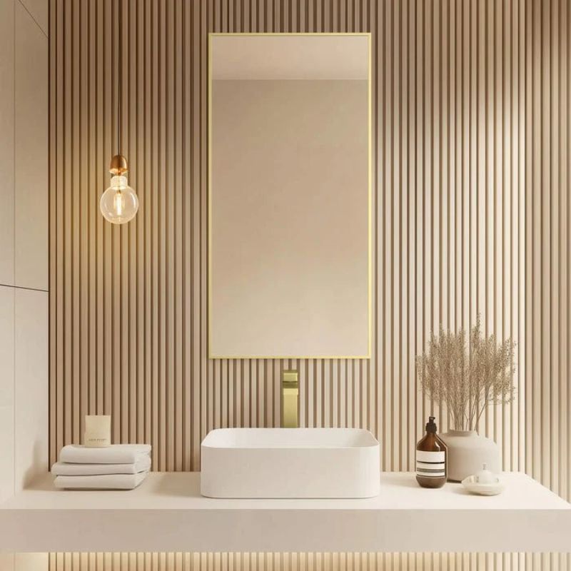 Blossom FM1 Metal Framed Wall Mirror - Shatterproof & Rust-Resistant Design - Quality Home Distribution