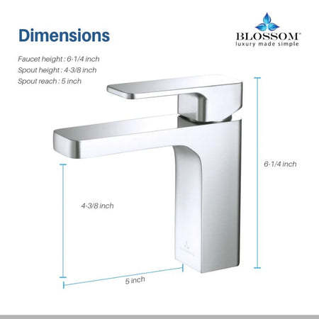 Blossom F01-118 Single Handle Bathroom Faucet - Quality Home Distribution