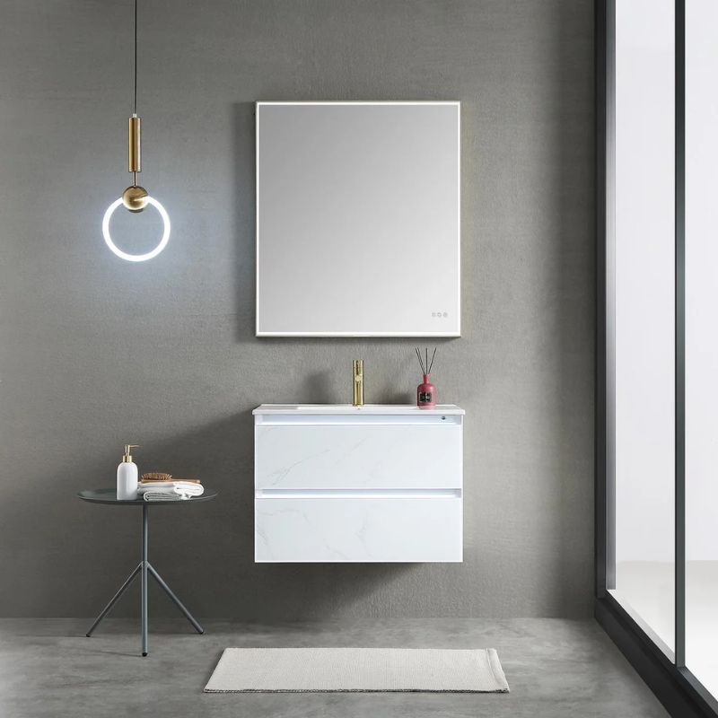 Blossom Jena 018 Wall-Mounted Modern Vanity with Integrated LED Lighting - Quality Home Distribution