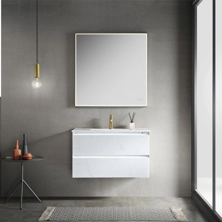 Blossom Jena 018 Wall-Mounted Modern Vanity with Integrated LED Lighting - Quality Home Distribution