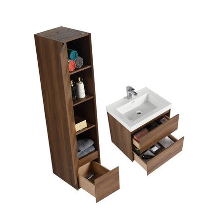 Blossom Assisi 036 Modern Wall-Hung Bathroom Vanity with Soft-Close Drawers - QHD