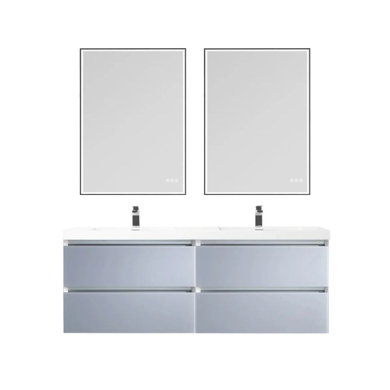 Blossom Jena 018 Wall-Mounted Modern Vanity with Integrated LED Lighting - Quality Home Distribution