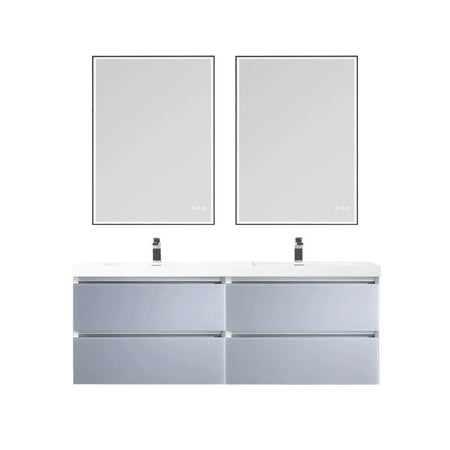 Blossom Jena 018 Wall-Mounted Modern Vanity with Integrated LED Lighting - Quality Home Distribution