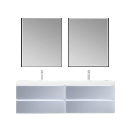 Blossom Jena 018 Wall-Mounted Modern Vanity with Integrated LED Lighting - Quality Home Distribution