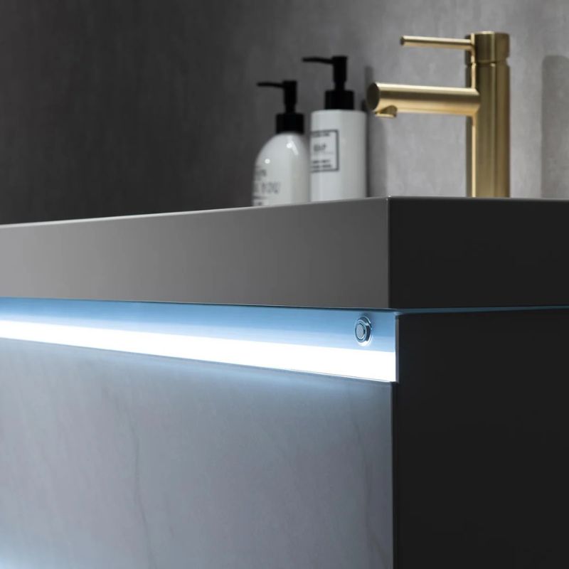 Blossom Jena 018 Wall-Mounted Modern Vanity with Integrated LED Lighting - Quality Home Distribution