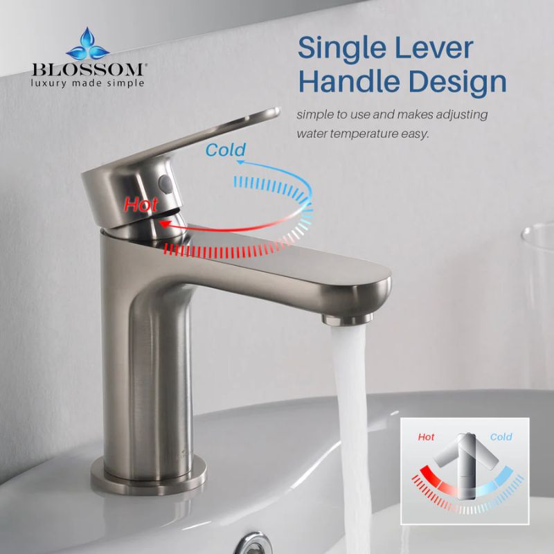 Blossom F01-119 Single Handle Bathroom Faucet – 4-Piece Contractor Value Pack - Quality Home Distribution