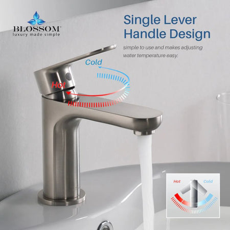 Blossom F01-119 Single Handle Bathroom Faucet – 4-Piece Contractor Value Pack - Quality Home Distribution