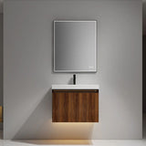 Blossom Lille 043 Wall-Mounted Vanity with Dual LED Lighting & Hidden Drawer - Quality Home Distribution