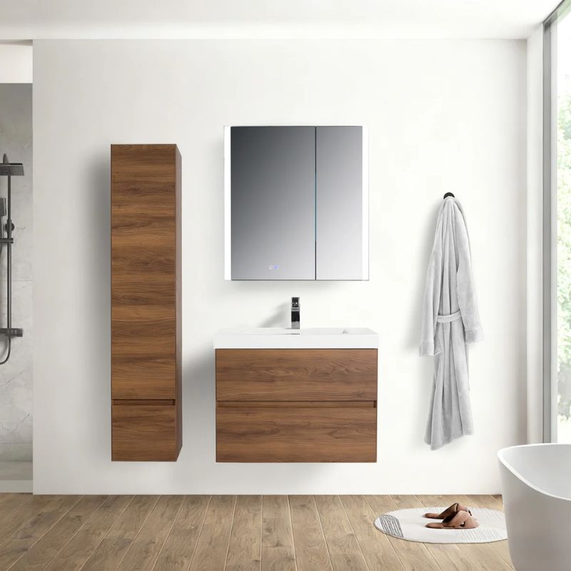 Blossom Assisi 036 Modern Wall-Hung Bathroom Vanity with Soft-Close Drawers - QHD